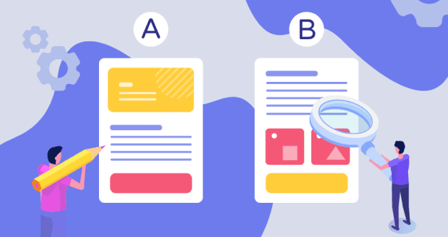 A/B testing illustration